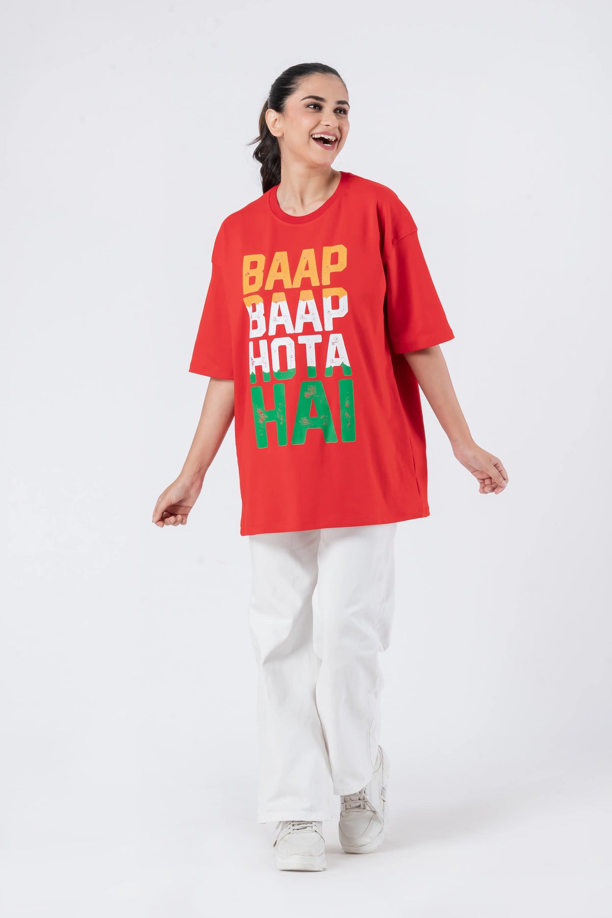 Baap Baap Hota Hai - Oversized Drop Shoulder Unisex T-Shirt