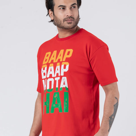 Baap Baap Hota Hai - Oversized Drop Shoulder Unisex T-Shirt