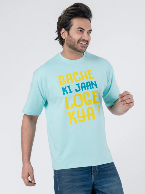Bacche Ki Jaan Loge Kya - Oversized Drop Shoulder Unisex T-Shirt