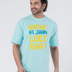 Bacche Ki Jaan Loge Kya - Oversized Drop Shoulder Unisex T-Shirt
