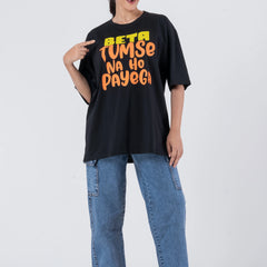 Beta Tumse Na Ho Payega - Oversized Drop Shoulder Unisex T-Shirt