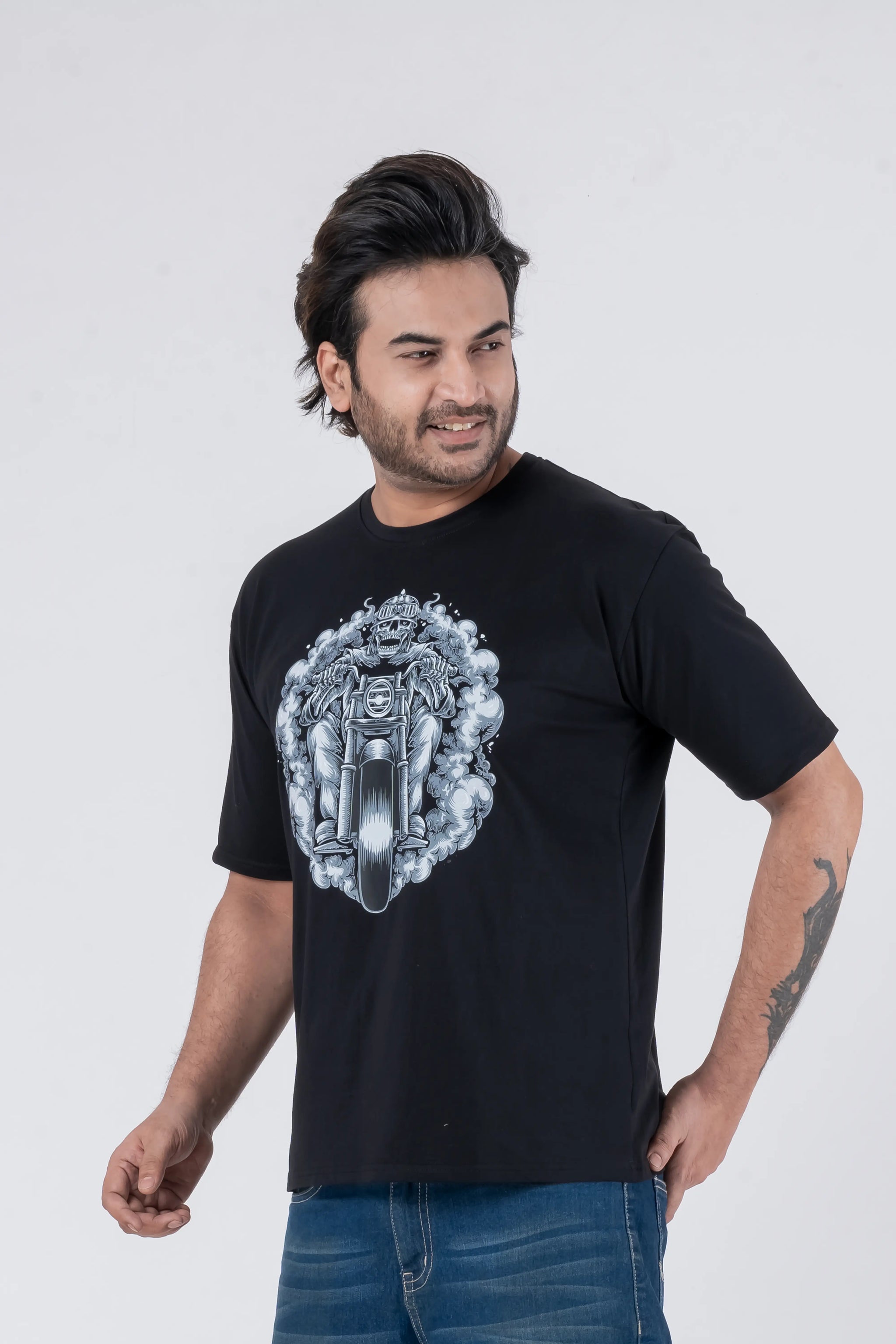 Bike Ghost - Oversized Drop Shoulder Unisex T-Shirt