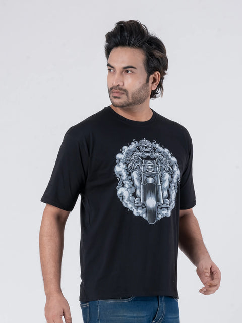 Bike Ghost - Oversized Drop Shoulder Unisex T-Shirt