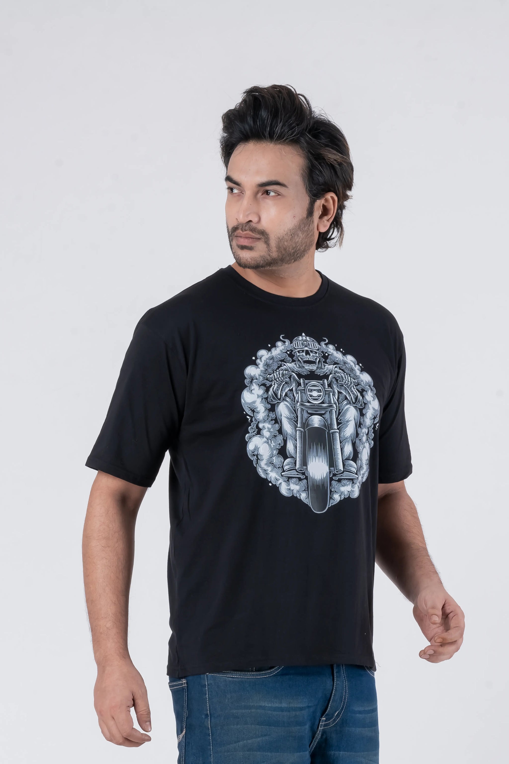 Bike Ghost - Oversized Drop Shoulder Unisex T-Shirt