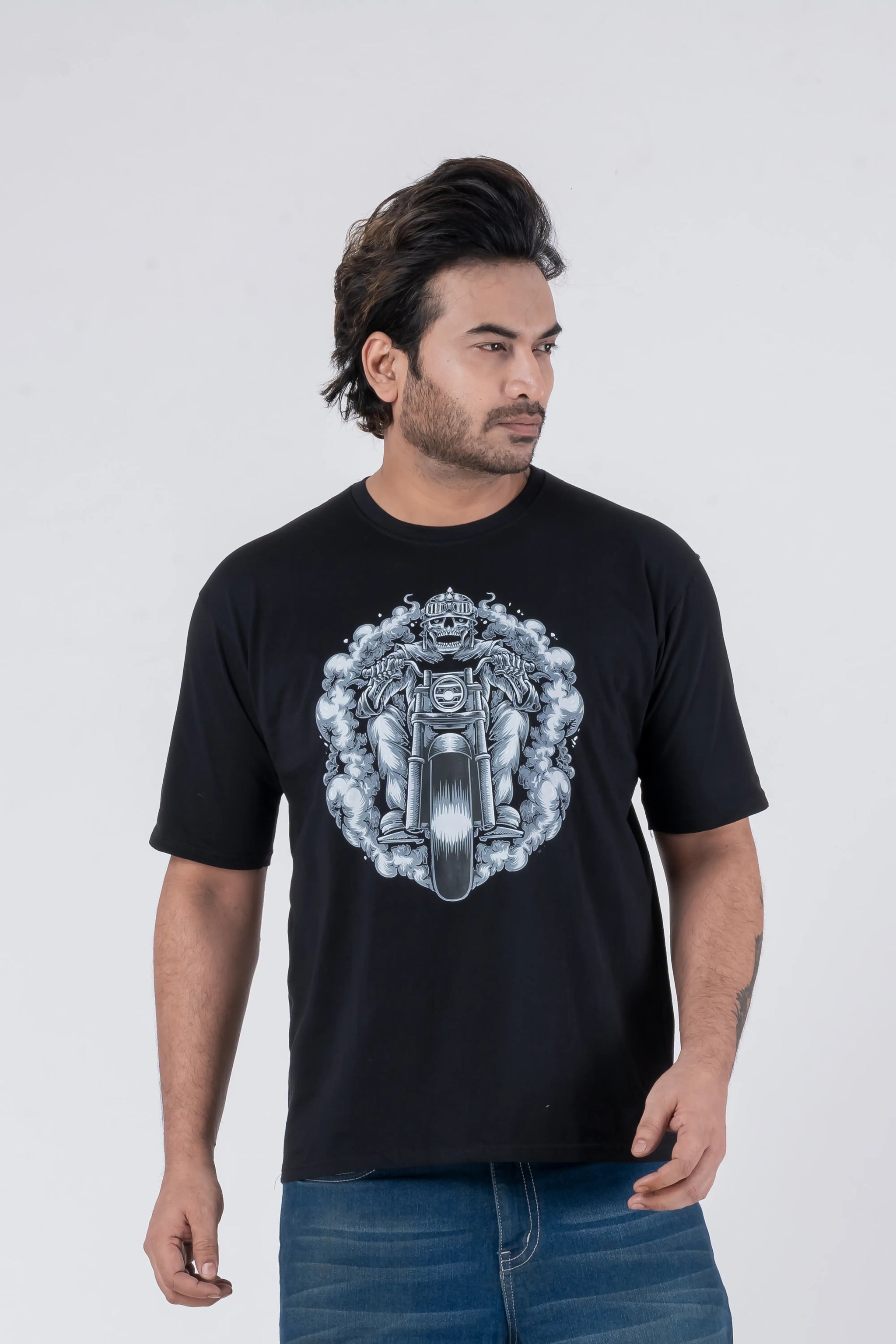 Bike Ghost - Oversized Drop Shoulder Unisex T-Shirt