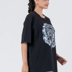 Bike Ghost - Oversized Drop Shoulder Unisex T-Shirt