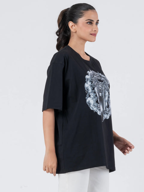 Bike Ghost - Oversized Drop Shoulder Unisex T-Shirt