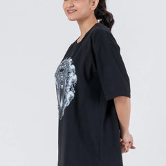 Bike Ghost - Oversized Drop Shoulder Unisex T-Shirt