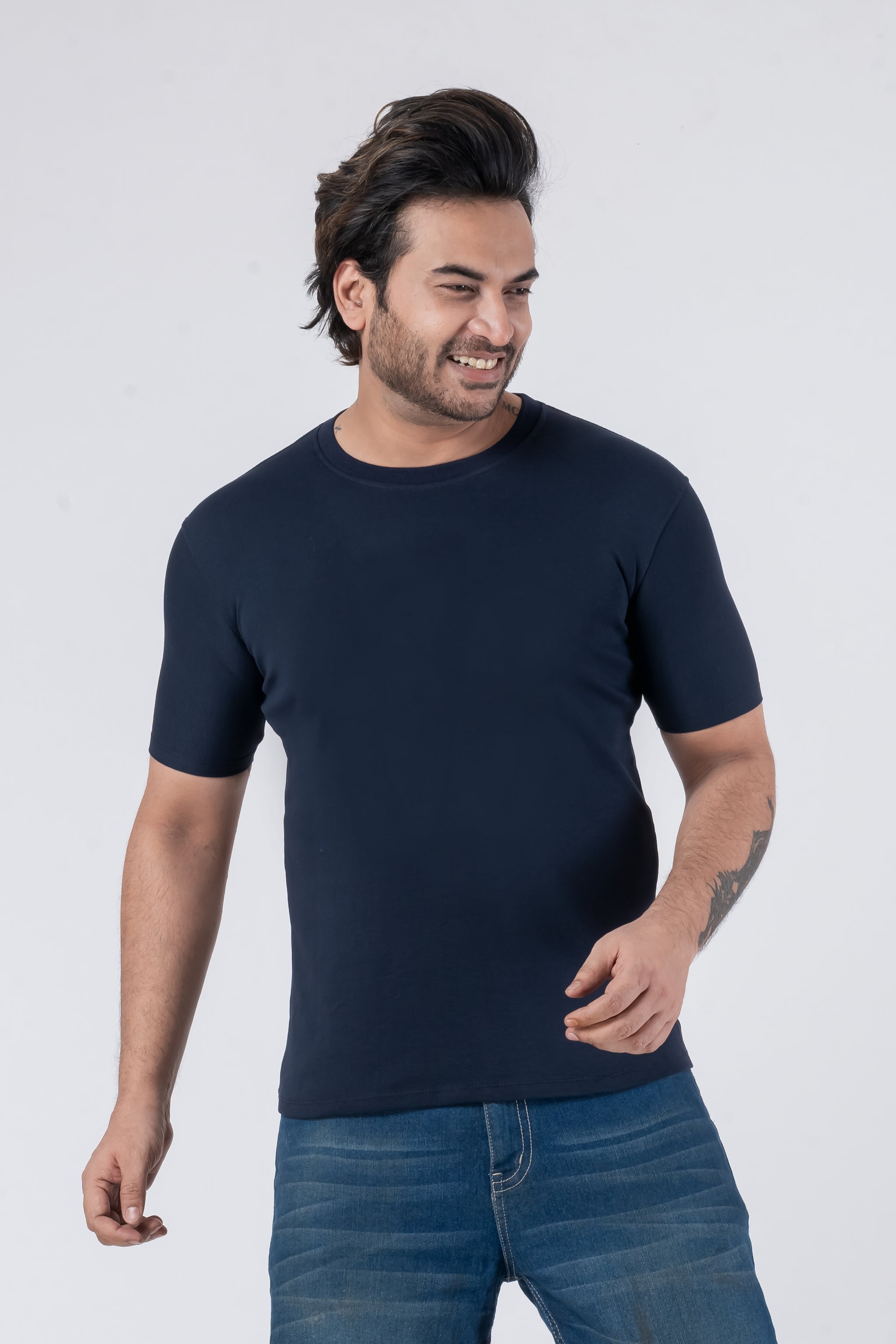 Regular Navy Blue Unisex T-Shirt