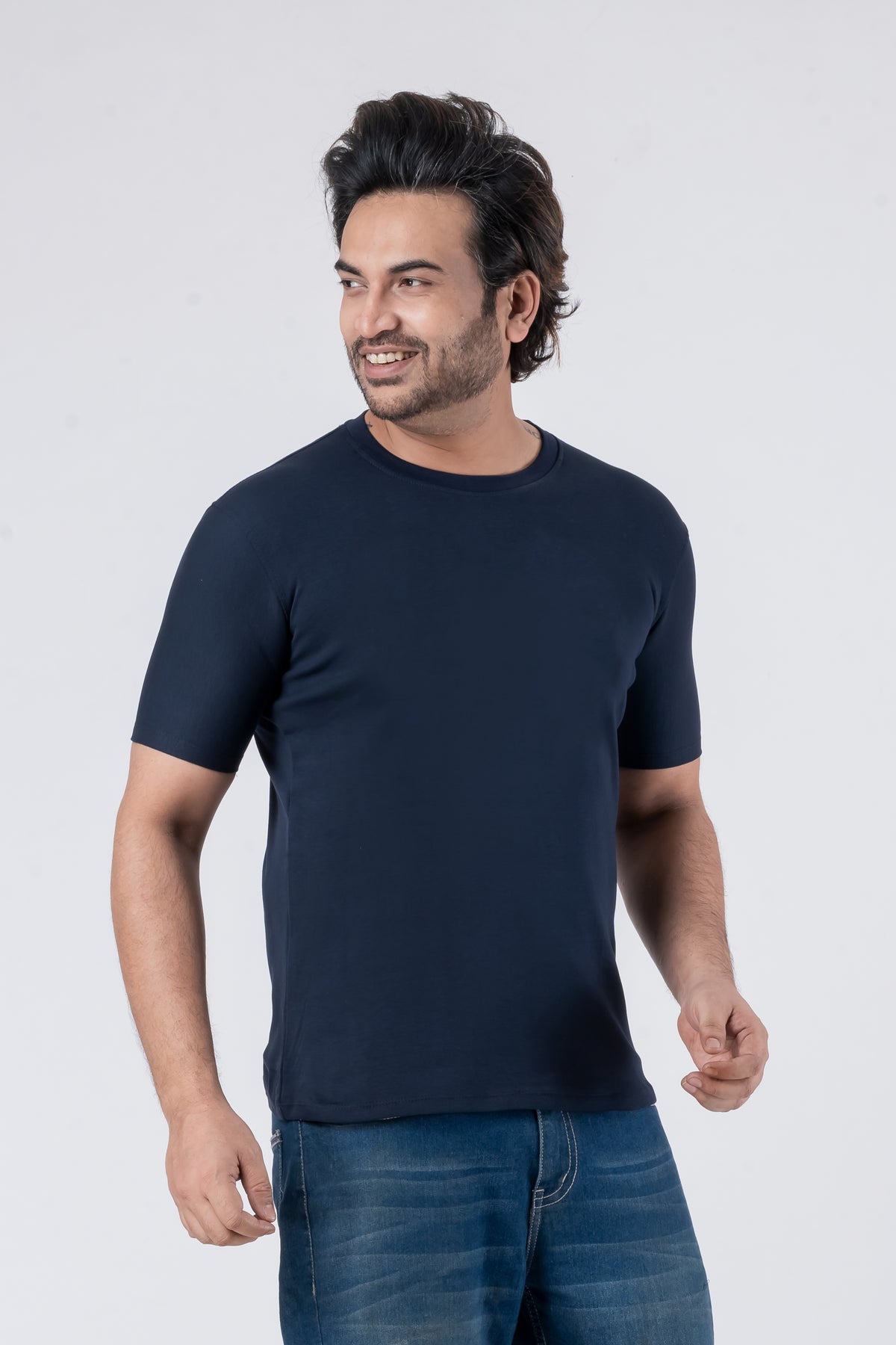 Regular Navy Blue Unisex T-Shirt