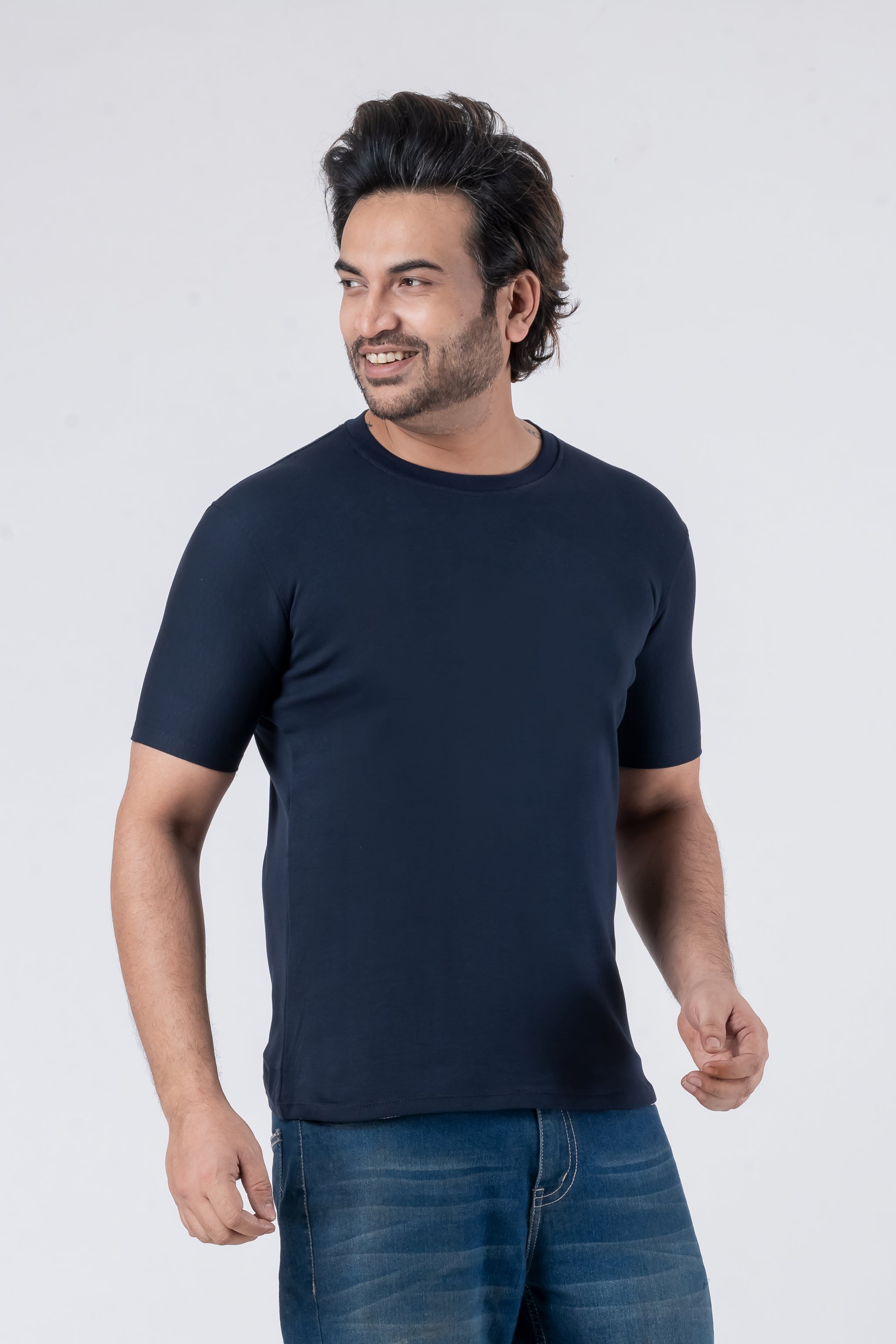 Regular Navy Blue Unisex T-Shirt