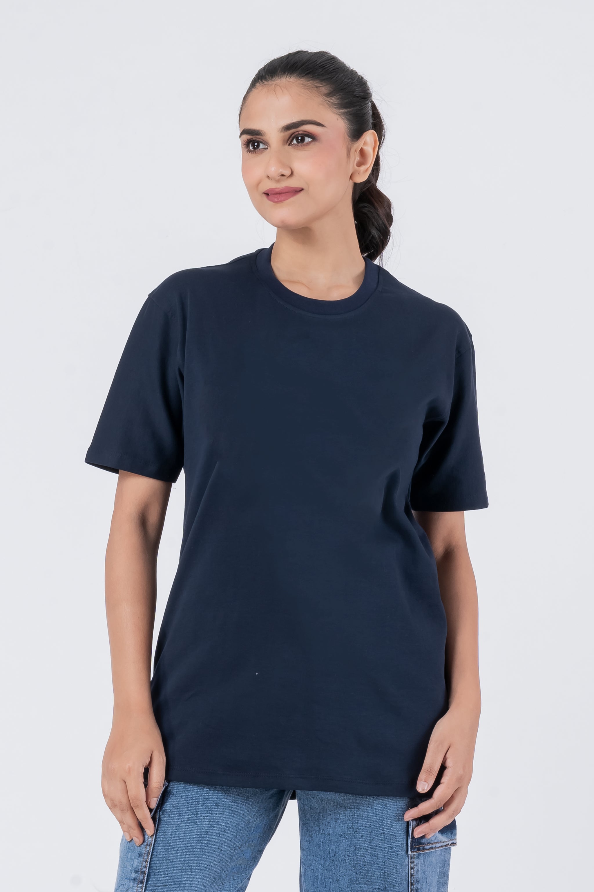 Regular Navy Blue Unisex T-Shirt