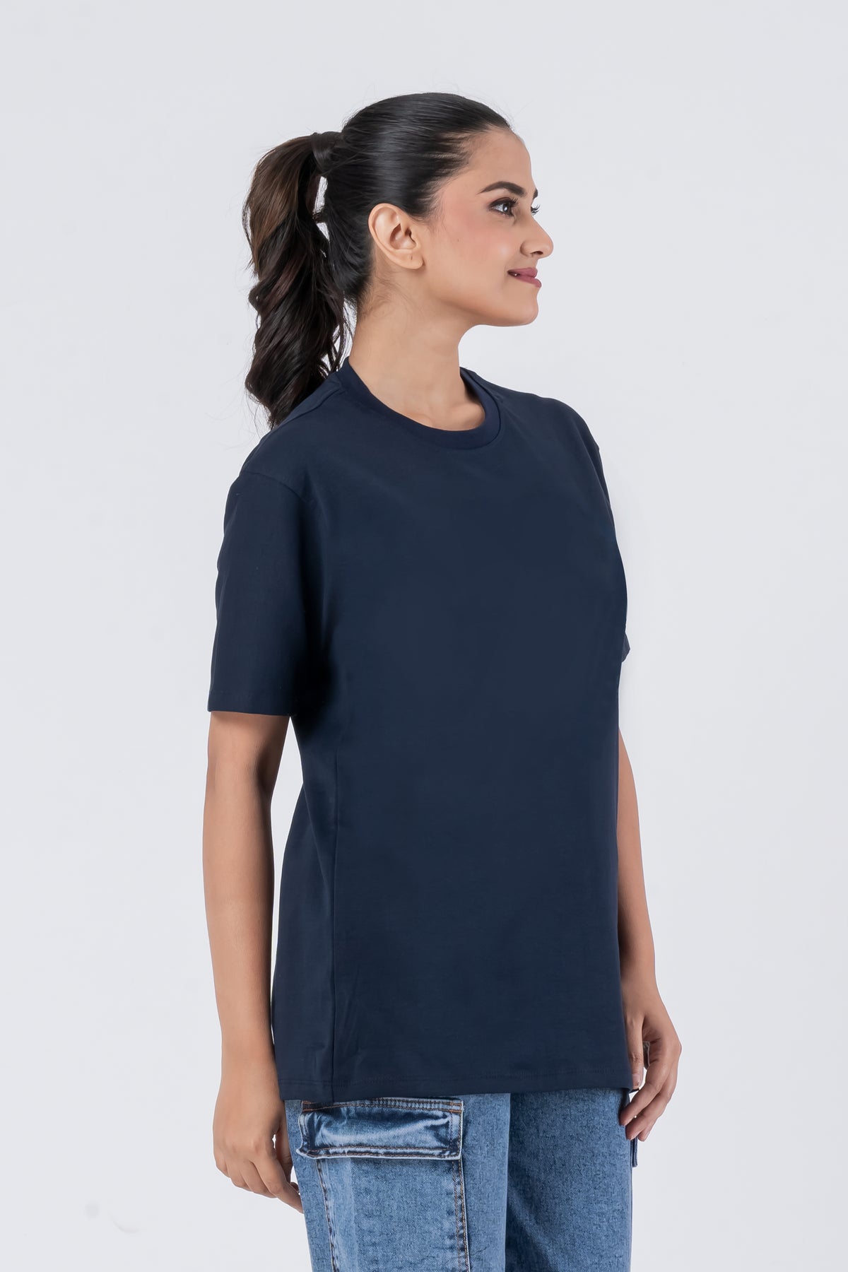 Regular Navy Blue Unisex T-Shirt