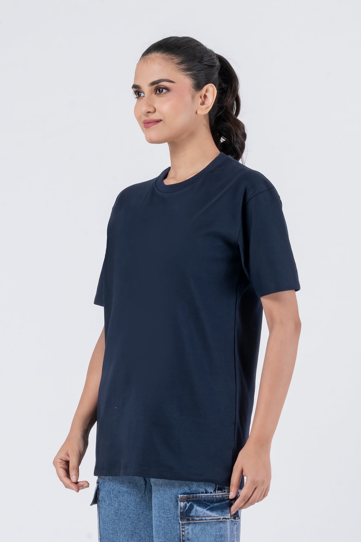 Regular Navy Blue Unisex T-Shirt