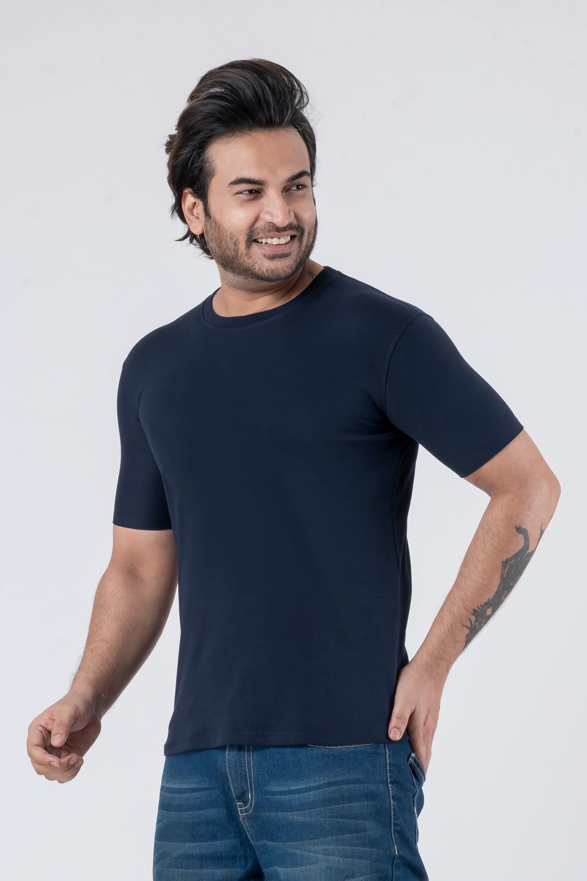 Regular Navy Blue Unisex T-Shirt