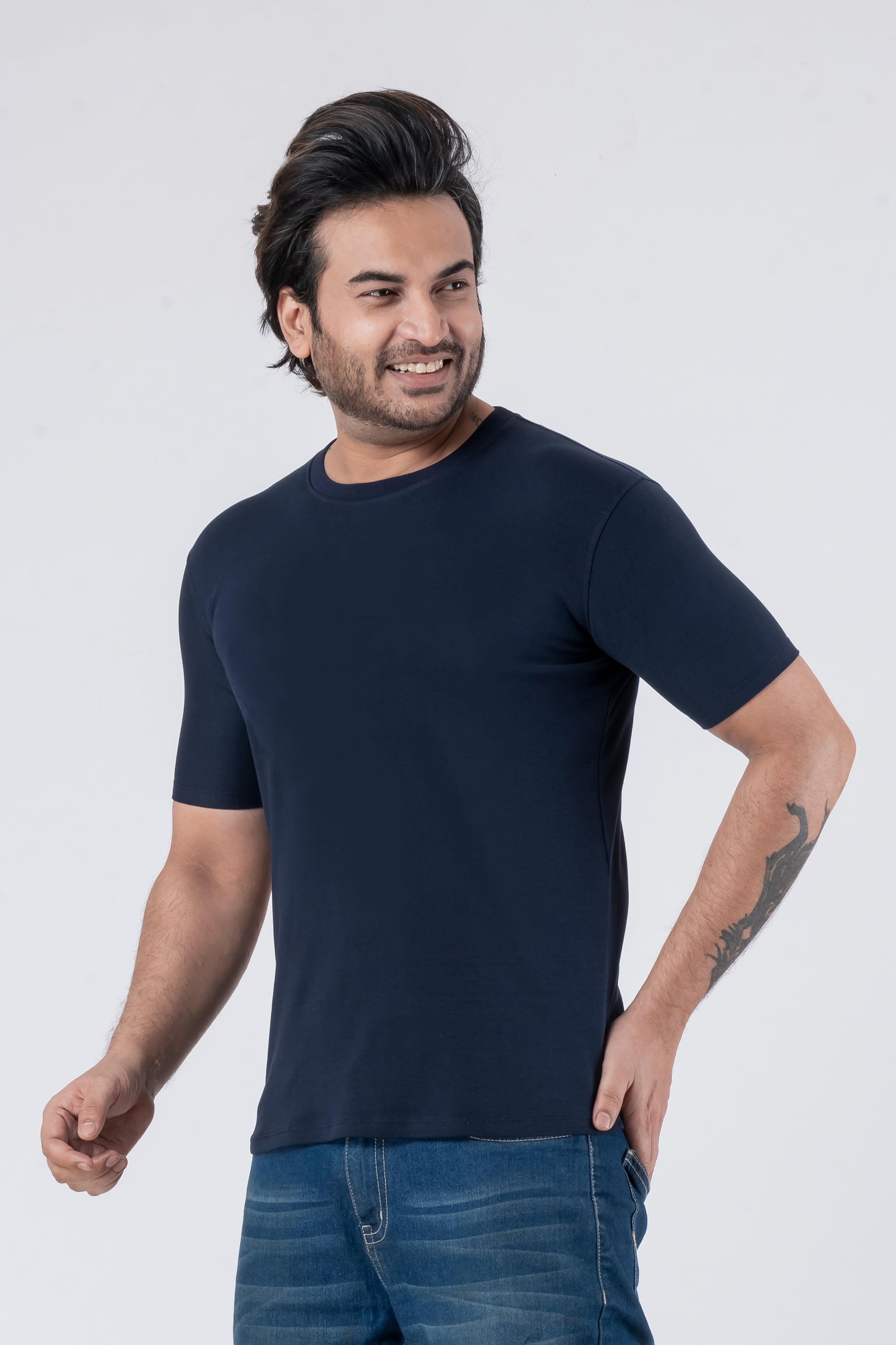 Regular Navy Blue Unisex T-Shirt
