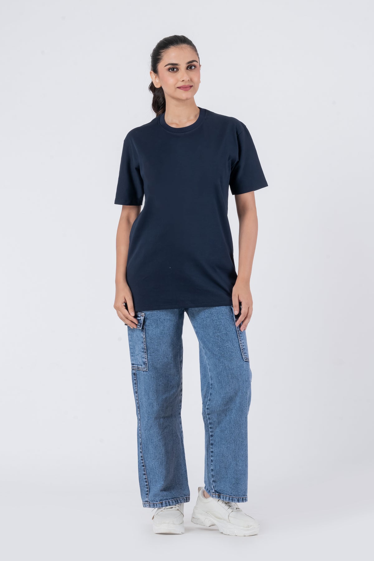 Regular Navy Blue Unisex T-Shirt
