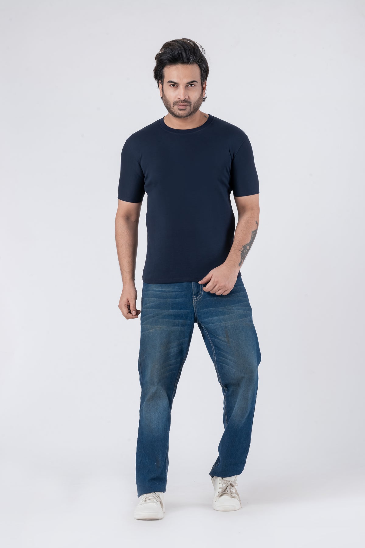 Regular Navy Blue Unisex T-Shirt