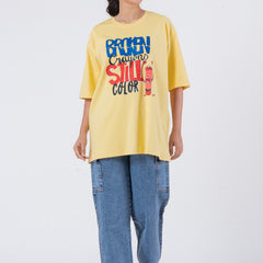 Broken Crayons Still Color - Oversized Drop Shoulder Unisex T-Shirt