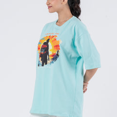 Travel Far - Oversized Drop Shoulder Unisex T-Shirt