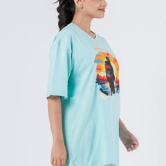 Travel Far - Oversized Drop Shoulder Unisex T-Shirt