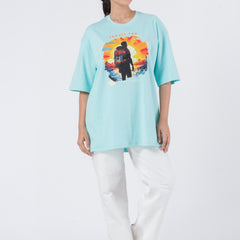 Travel Far - Oversized Drop Shoulder Unisex T-Shirt