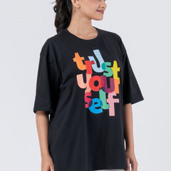 Trust Yourself - Oversized Drop Shoulder Unisex T-Shirt