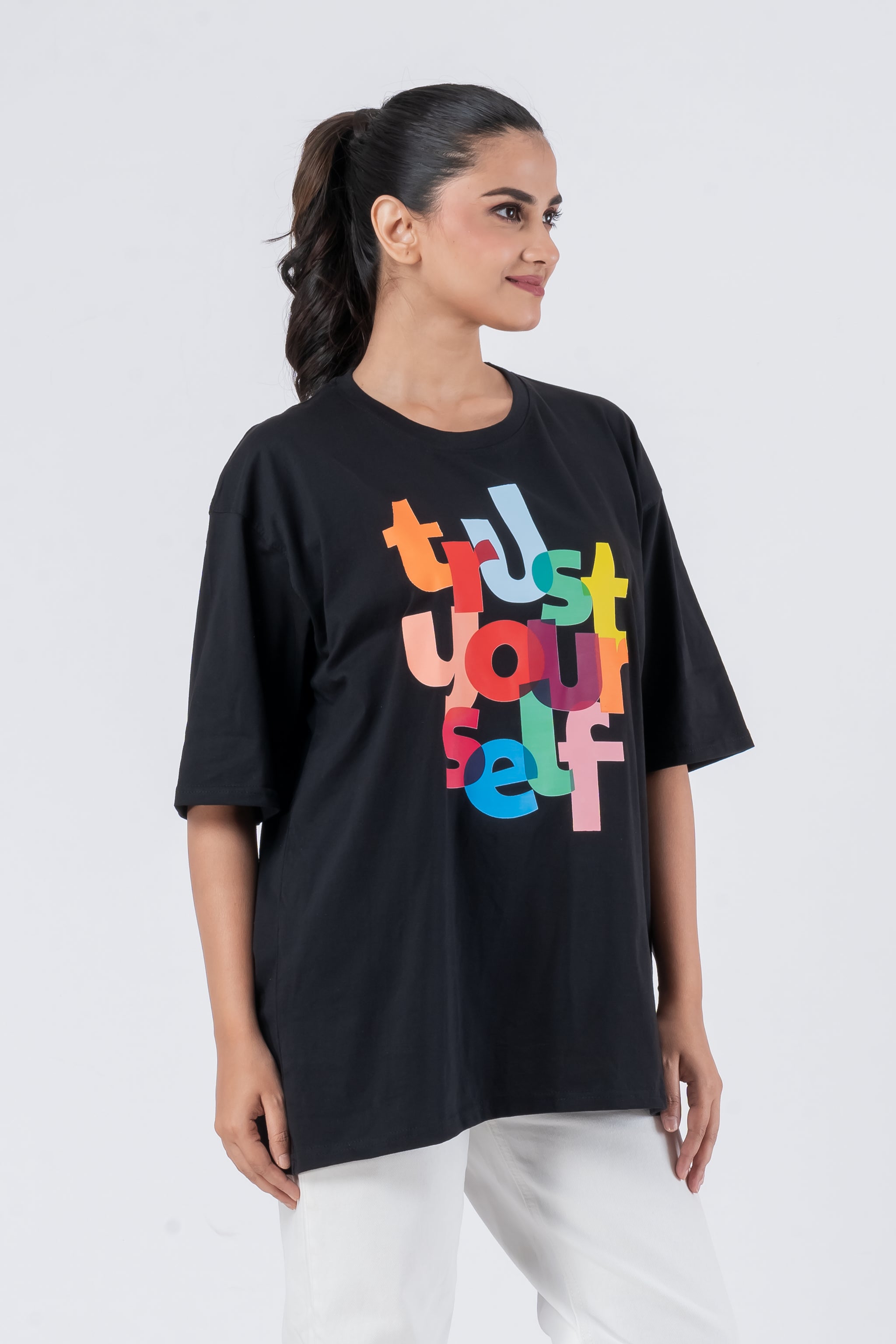 Trust Yourself - Oversized Drop Shoulder Unisex T-Shirt