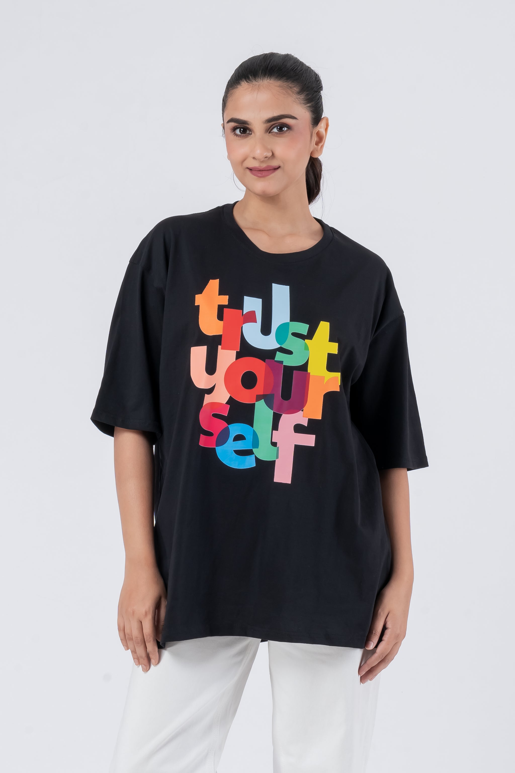 Trust Yourself - Oversized Drop Shoulder Unisex T-Shirt