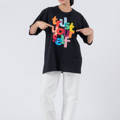 Trust Yourself - Oversized Drop Shoulder Unisex T-Shirt