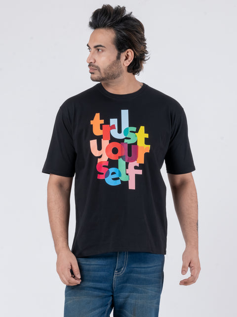 Trust Yourself - Oversized Drop Shoulder Unisex T-Shirt