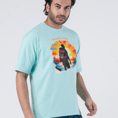 Travel Far - Oversized Drop Shoulder Unisex T-Shirt
