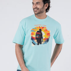 Travel Far - Oversized Drop Shoulder Unisex T-Shirt