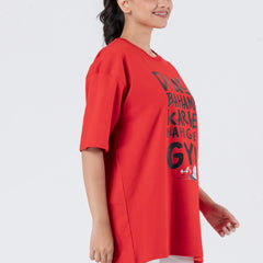 Dus Bahane Karke Nehi Gaye Gym - Oversized Drop Shoulder Unisex T-Shirt