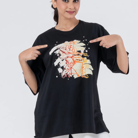 Guiter Graphic - Oversized Drop Shoulder Unisex T-shirt