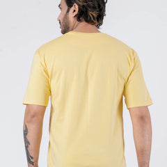 Oversize Drop Shoulder Yellow Unisex T-Shirt