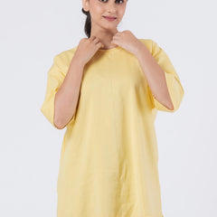Oversize Drop Shoulder Yellow Unisex T-Shirt