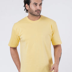 Oversize Drop Shoulder Yellow Unisex T-Shirt