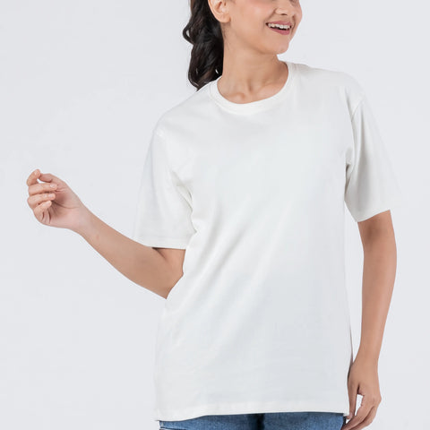 Regular Off-White Unisex T-Shirt
