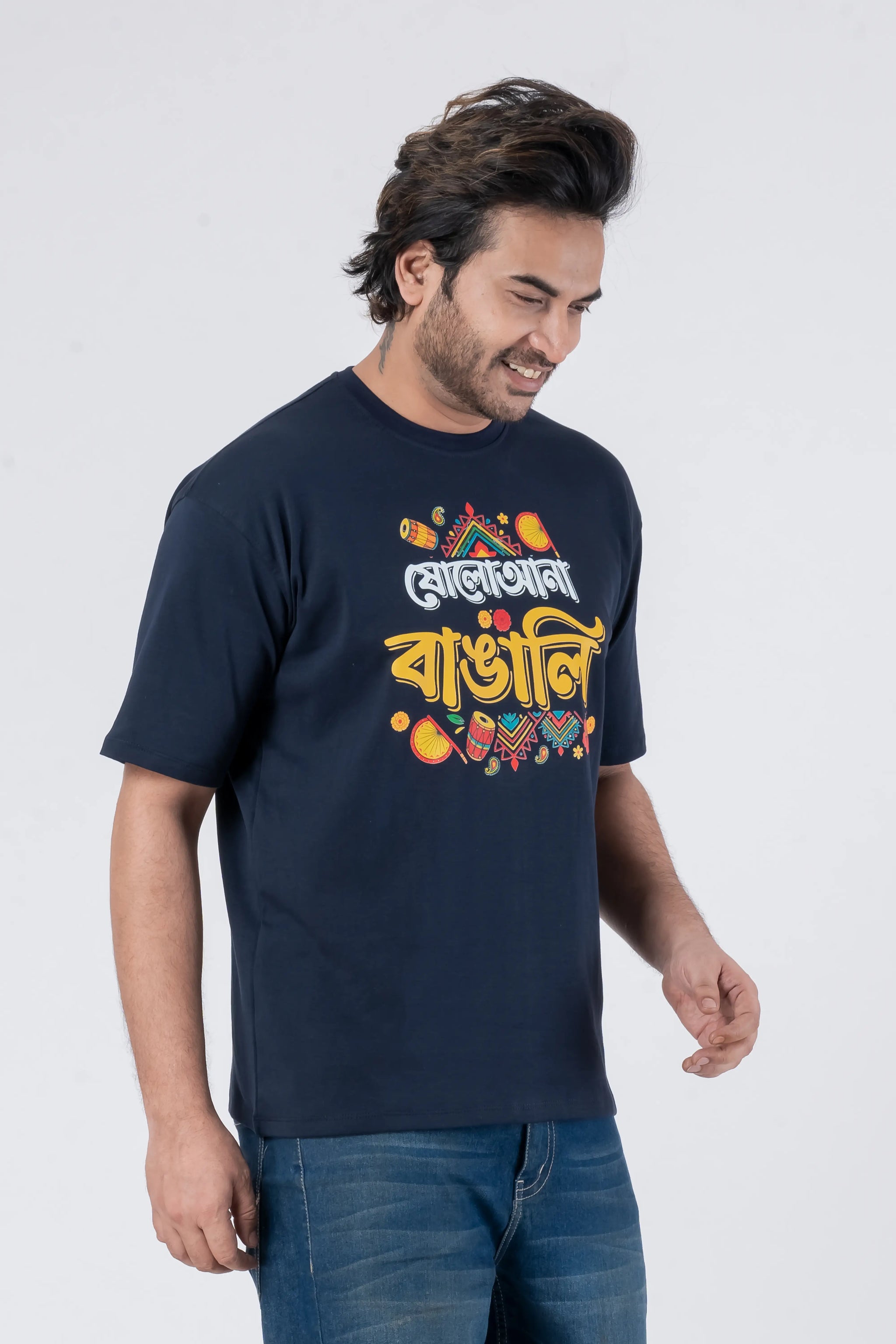 Sola Aana Bangali - Oversized Drop Shoulder Unisex T-Shirt