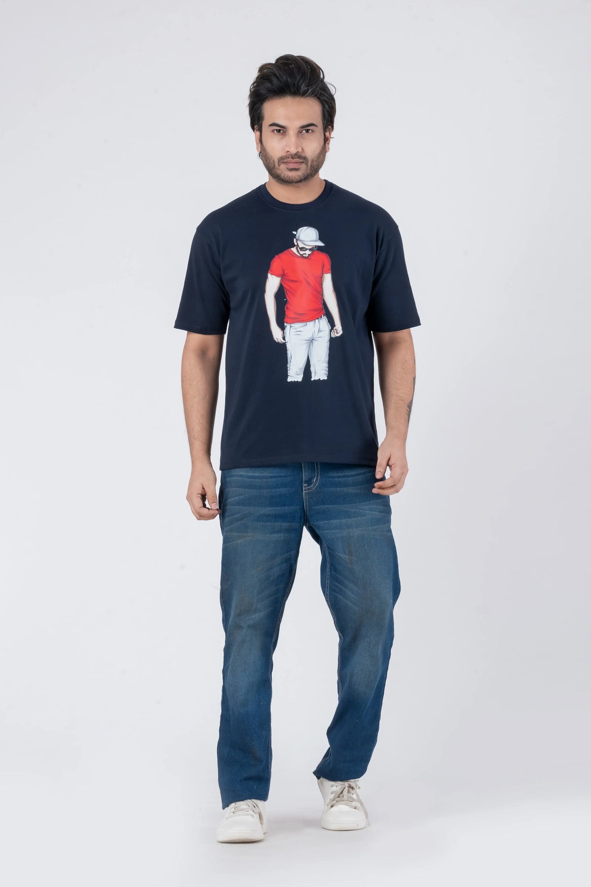 Stylish Man - Oversized Drop Shoulder Unisex T-Shirt