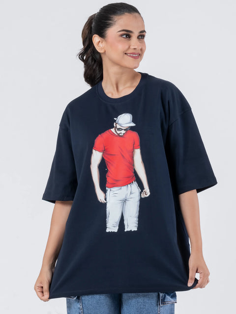 Stylish Man - Oversized Drop Shoulder Unisex T-Shirt