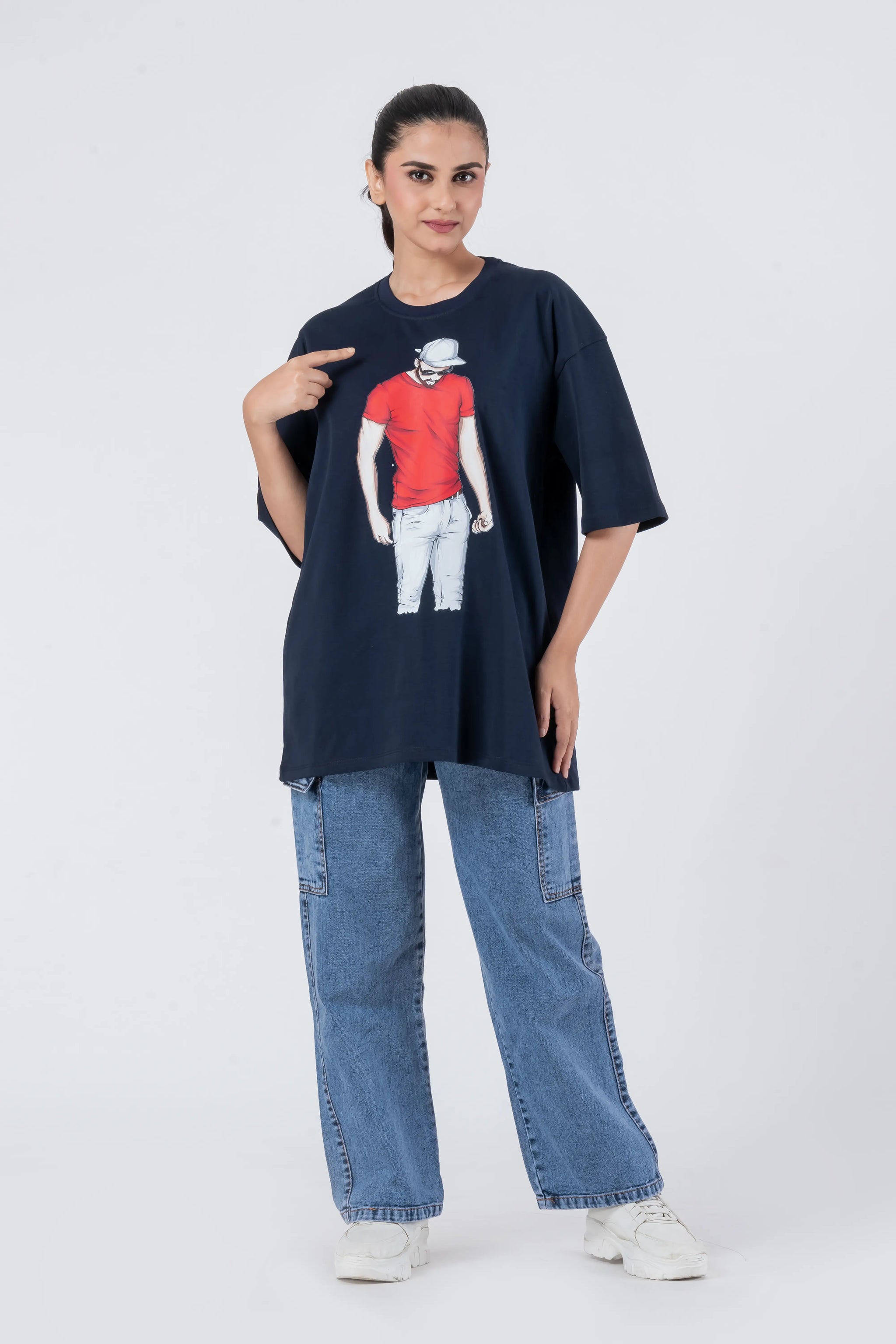 Stylish Man - Oversized Drop Shoulder Unisex T-Shirt