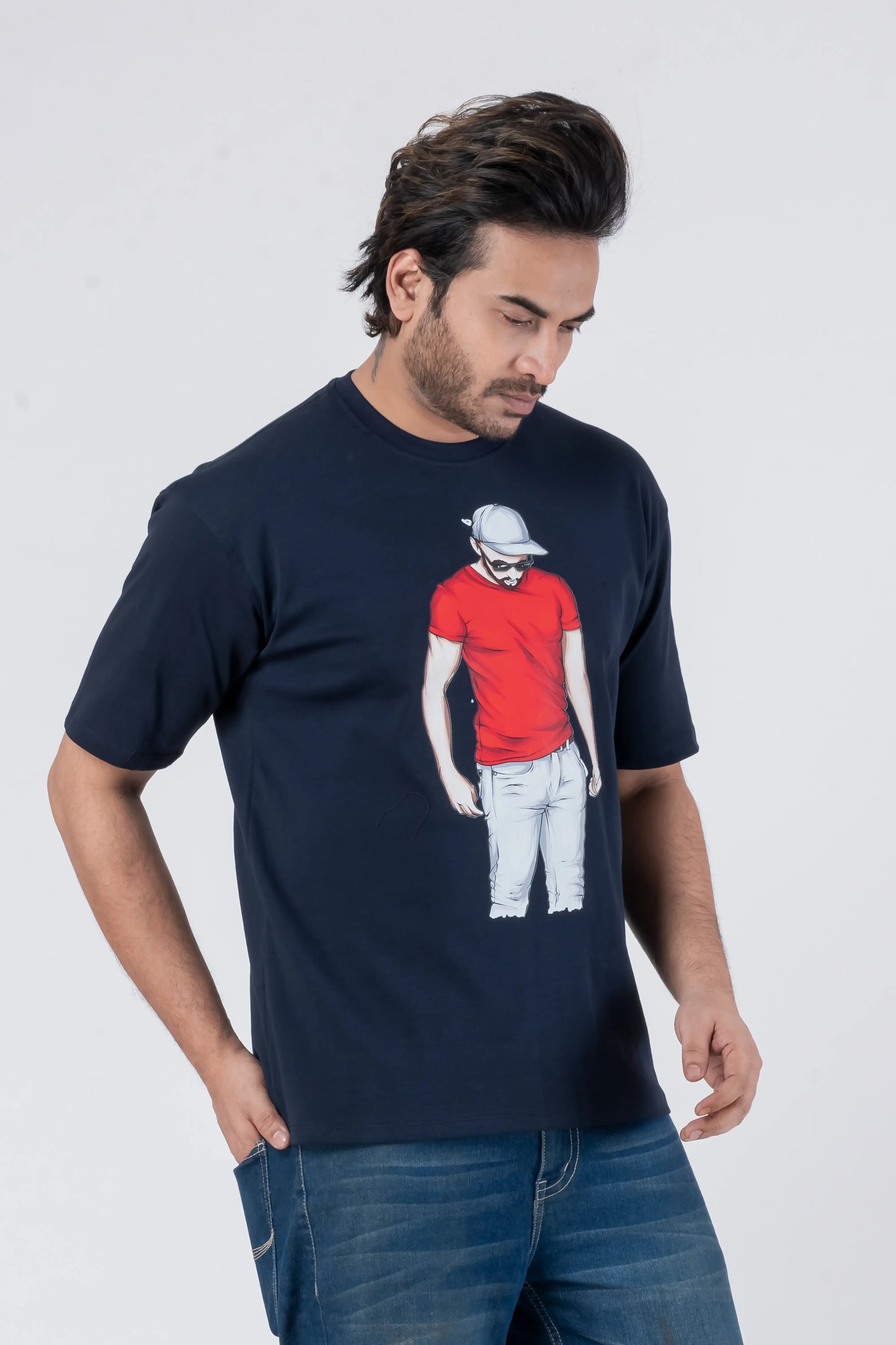 Stylish Man - Oversized Drop Shoulder Unisex T-Shirt