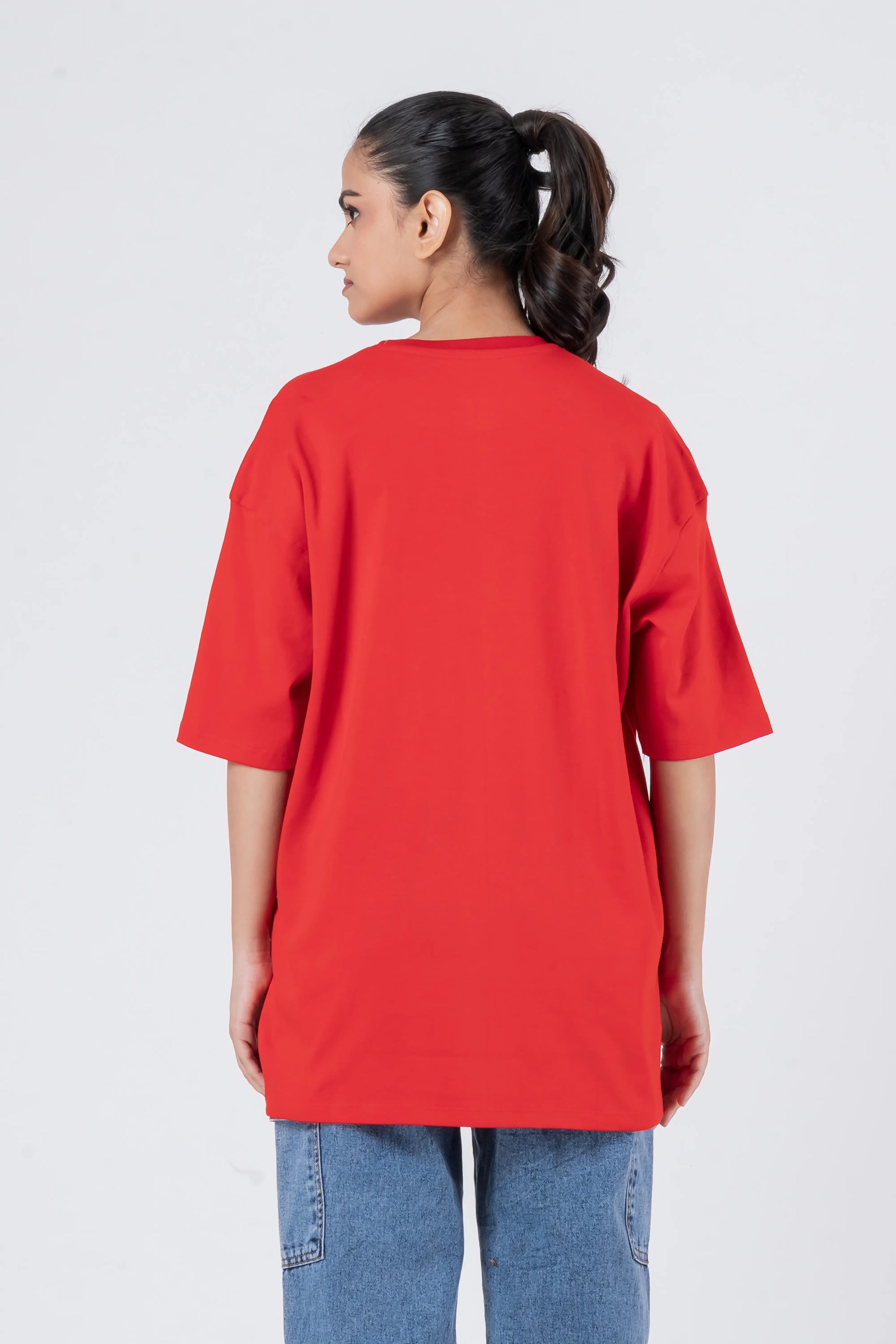 Thinking Lady - Oversized Drop Shoulder Unisex T-Shirt